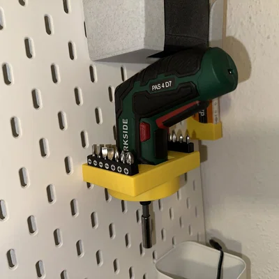 Giá treo IKEA SKÅDIS cho PARKSIDE Cordless Screwdriver (PAS 4 D7)