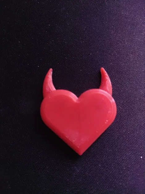 Mô hình Devil Heart in 3D - Trái tim ác quỷ độc đáo - Image 1