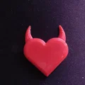 Mô hình Devil Heart in 3D - Trái tim ác quỷ độc đáo - Thumbnail 1