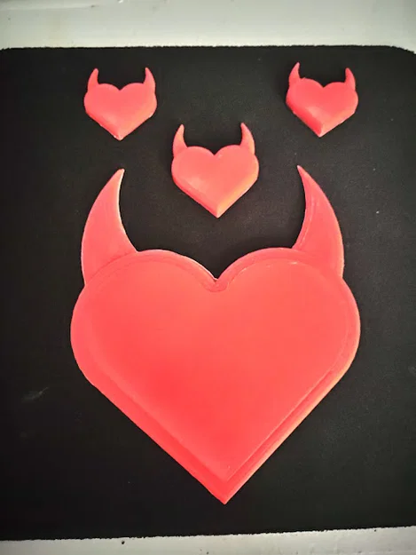 Mô hình Devil Heart in 3D - Trái tim ác quỷ độc đáo - Image 4