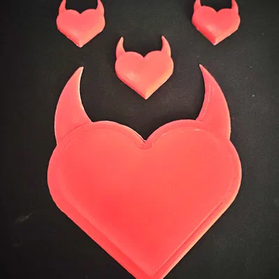 Mô hình Devil Heart in 3D - Trái tim ác quỷ độc đáo