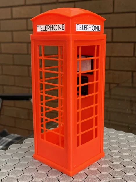 Buồng điện thoại Anh (British phone box) K6 đỏ – model để bàn - Image 1
