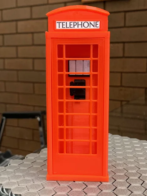 Buồng điện thoại Anh (British phone box) K6 đỏ – model để bàn - Image 2