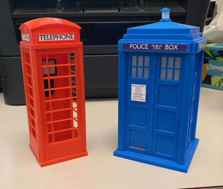 Buồng điện thoại Anh (British phone box) K6 đỏ – model để bàn - Image 3