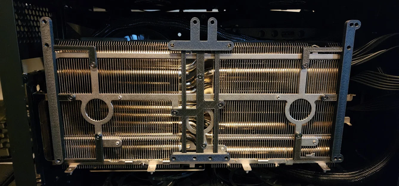Bracket gắn quạt 120/140mm deshroud cho EVGA 3090 Ti FTW3 Ultra Gaming - Image 2