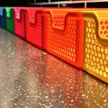 Giỏ xếp chồng chữ nhật 140x200mm kèm nắp - họa tiết Hexagon - Thumbnail 5