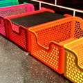 Giỏ xếp chồng chữ nhật 140x200mm kèm nắp - họa tiết Hexagon - Thumbnail 8