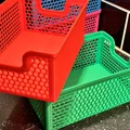 Giỏ xếp chồng chữ nhật 140x200mm kèm nắp - họa tiết Hexagon - Thumbnail 10