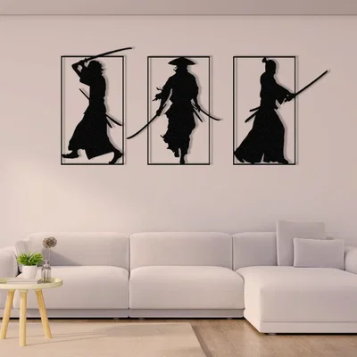 Mô hình trang trí tường Samurai Wall Art đẹp mắt cho không gian nhà