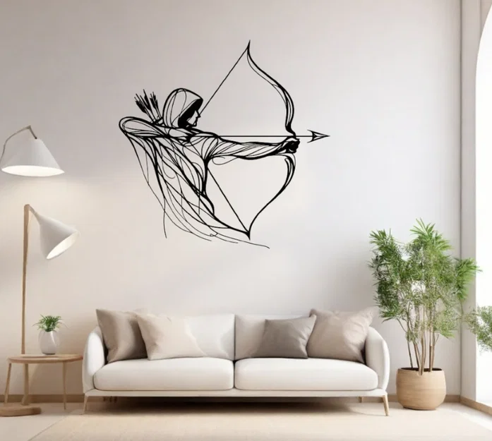 Tranh treo tường 3D hình Xạ thủ thần thoại độc đáo - Image 1