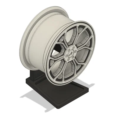 Mâm Xe (Car Rim) Kèm Chân Đế Trưng Bày