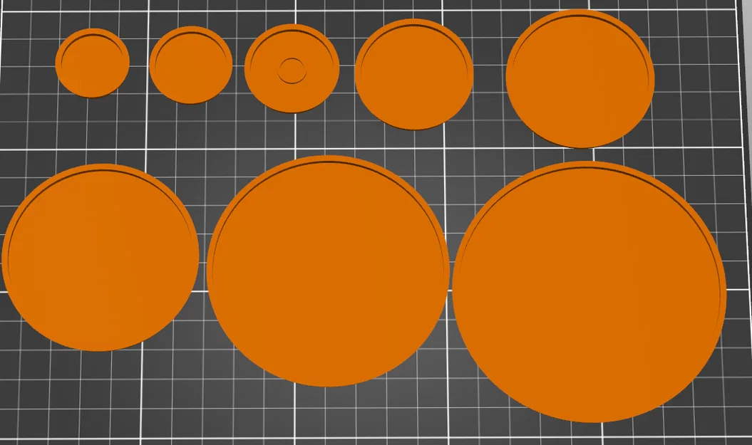 Đế Miniature nhiều kích cỡ 25–160mm (có thể gắn nam châm) - Image 4