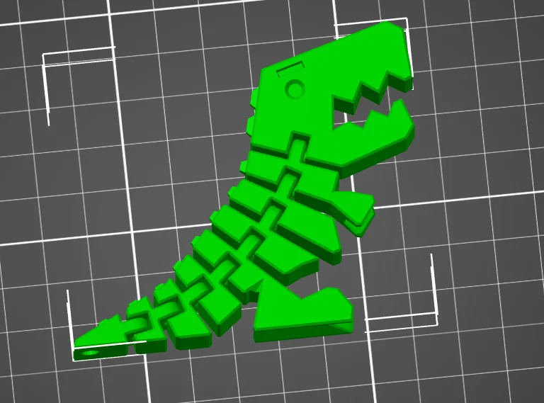 Móc khóa khủng long Flexi Rex in 3D cực linh hoạt - Image 1