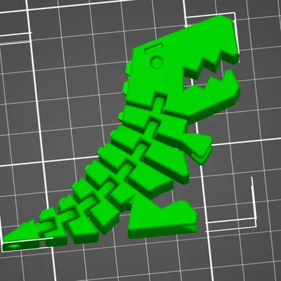 Móc khóa khủng long Flexi Rex in 3D cực linh hoạt
