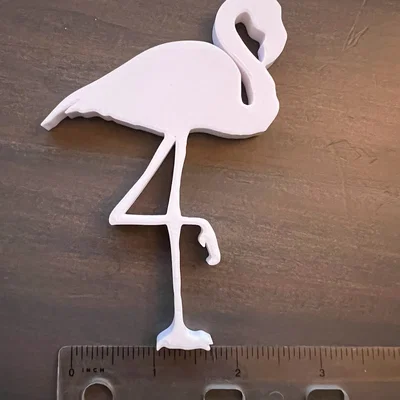 Mô hình trang trí chim hồng hạc (Flamingo) xinh xắn in 3D