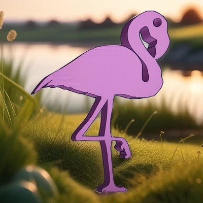 Móc Khóa Chim Hồng Hạc - Flamingo Keychain Đáng Yêu Cho Mọi Người