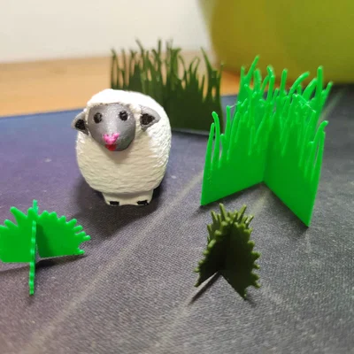 Mô hình cỏ 2D in 3D: Phụ kiện trang trí sa bàn hoàn hảo