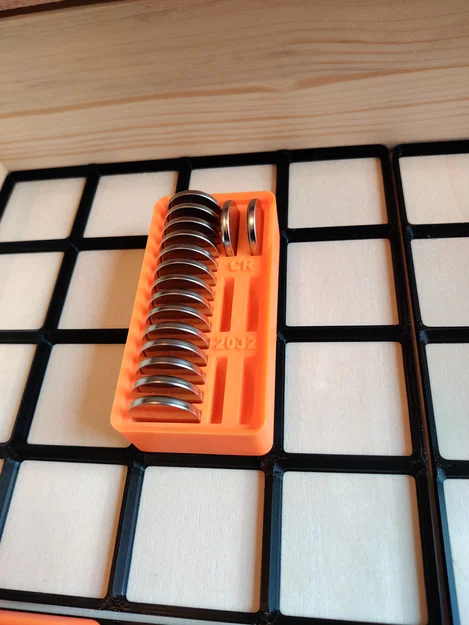 Khay Pin Gridfinity (CR1632, CR2032, CR123(A), LR44) - Image 2