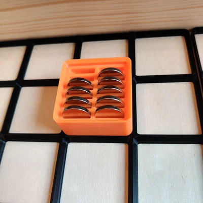 Khay Pin Gridfinity (CR1632, CR2032, CR123(A), LR44)