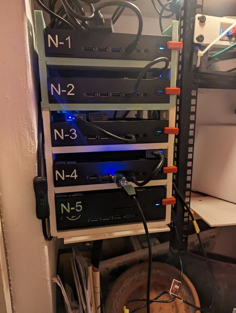Dell Home Lab Server-Rack – Rack gọn cho Dell Wyse 5070/5070 Extended & Optiplex 7050 - Image 1
