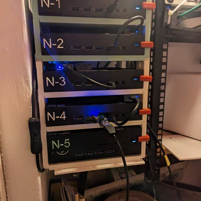 Dell Home Lab Server-Rack – Rack gọn cho Dell Wyse 5070/5070 Extended & Optiplex 7050