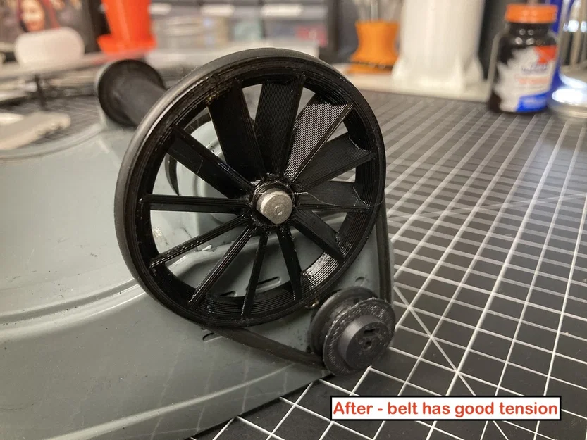 Bánh puly lớn oversized cho rock tumbler National Geographic - Image 1