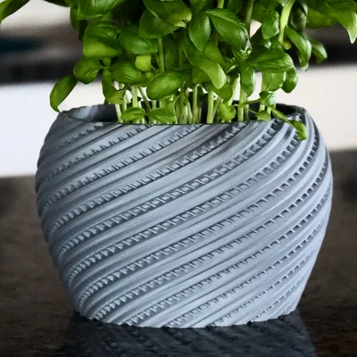 Chậu cây trang trí hình học Pot 10 - In 3D độc đáo
