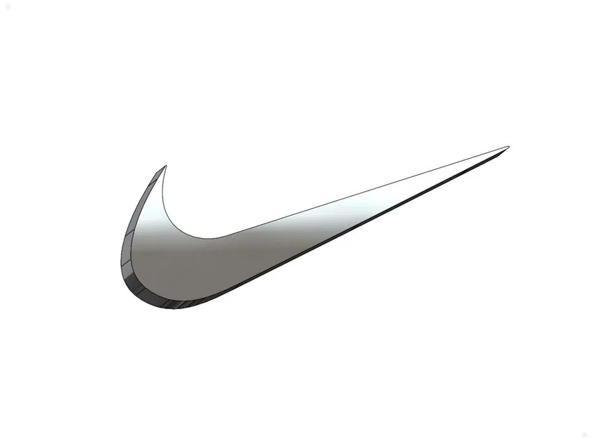 Mô hình logo Nike 3D - File thiết kế STL và DXF chất lượng cao - Image 1