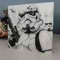Tranh 3D StormTrooper Star Wars phong cách HueForge ấn tượng - Thumbnail 1