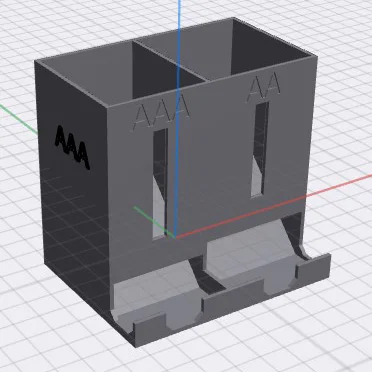 Khay đựng và phân phối pin AA/AAA thông minh in 3D