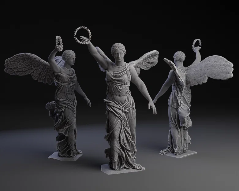 Mô hình 3D tượng Nữ thần chiến thắng Nike of Samothrace hoàn thiện - Image 1