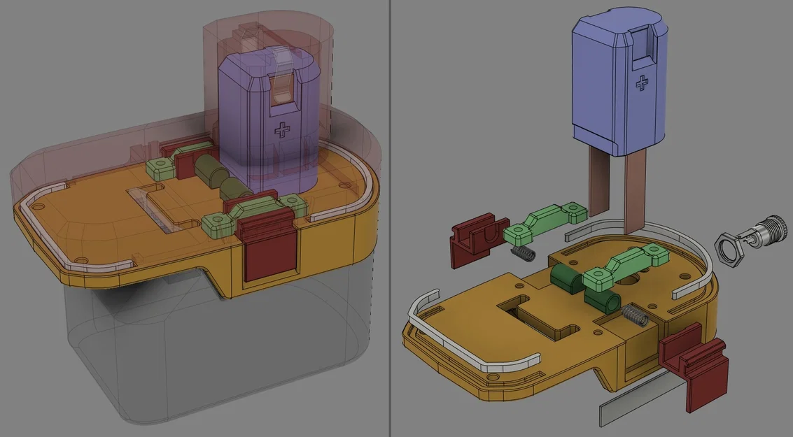 Adapter pin 18V Ryobi ONE+ sang Makita v1.5b - Image 9
