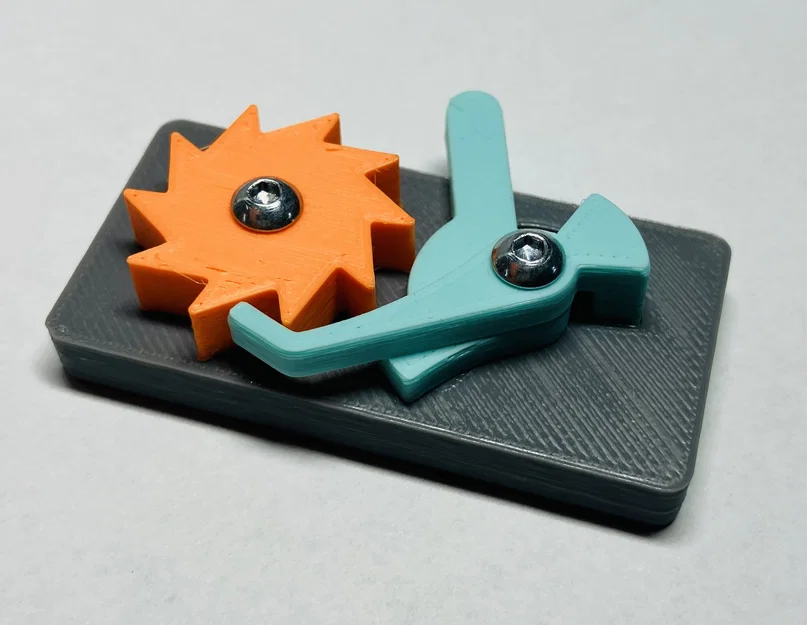 Cơ cấu Stepper mechanism (cơ cấu bước) đơn giản với 1 lò xo - Image 1