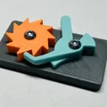 Cơ cấu Stepper mechanism (cơ cấu bước) đơn giản với 1 lò xo - Thumbnail 1