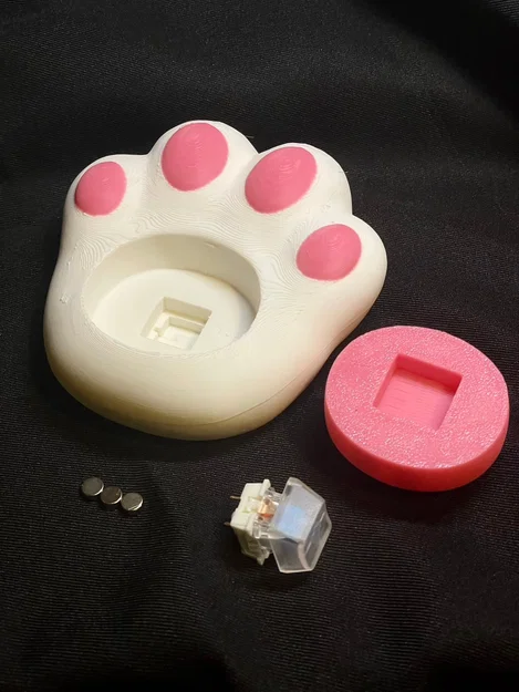 Clicker fidget Bàn Chân Mèo – Nam Châm Tủ Lạnh (Cat Paw Fridge Magnets) - Image 4