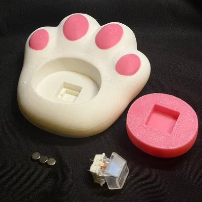 Clicker fidget Bàn Chân Mèo – Nam Châm Tủ Lạnh (Cat Paw Fridge Magnets)
