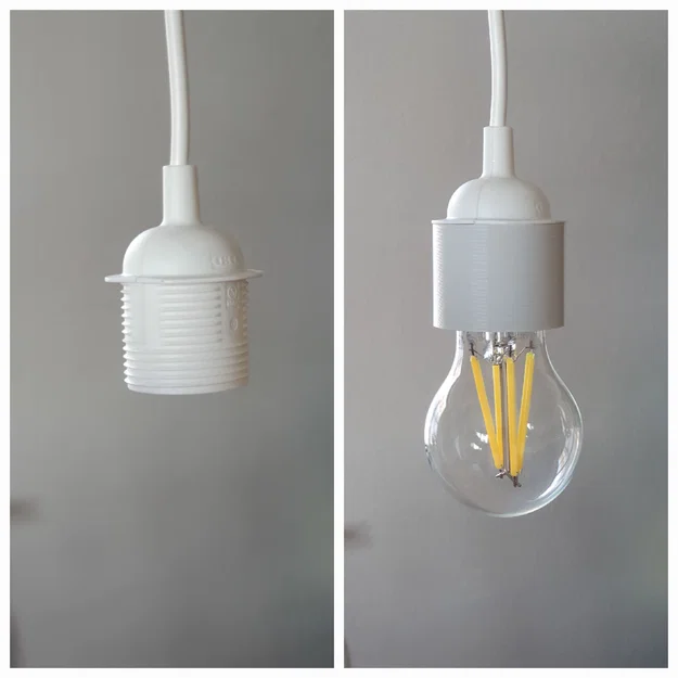 Nắp che ren đuôi đèn IKEA Hemma tinh tế - Phụ kiện in 3D - Image 1