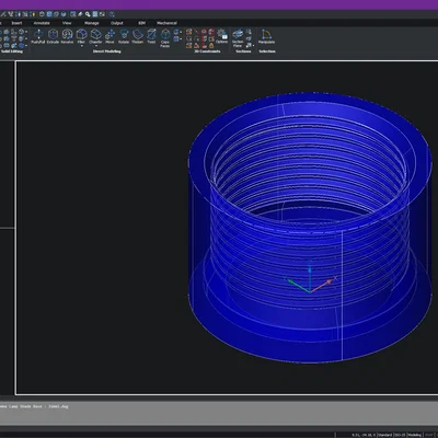 Đế chụp đèn Hemma (IKEA) – Shade Base (file DWG/STEP)