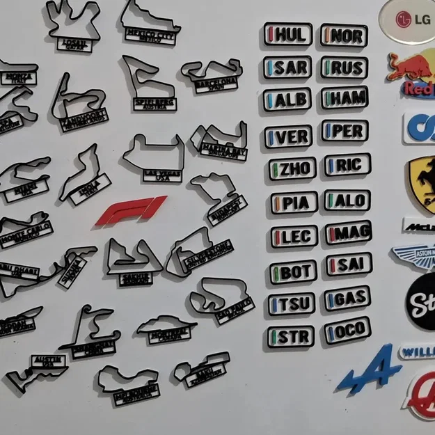 Logo scuderia Formula 1 (Phần 1/3) dạng nam châm - Image 1