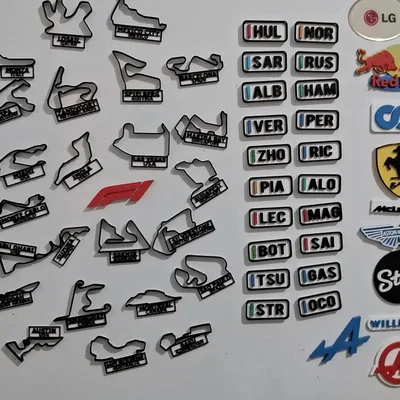 Logo scuderia Formula 1 (Phần 1/3) dạng nam châm