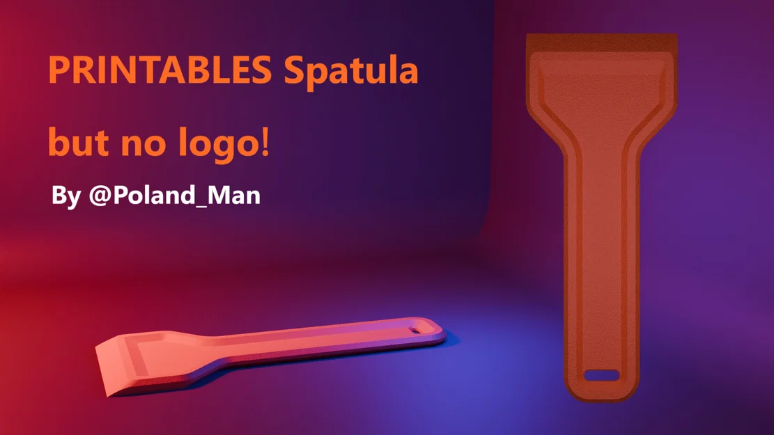 Bay gỡ mô hình 3D (Prusa Spatula) phiên bản không logo tiện lợi - Image 1