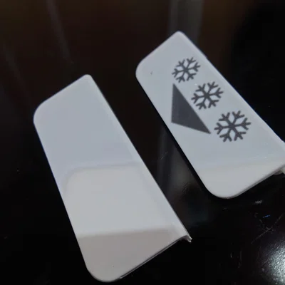 Tay nắm ngăn đá + bản lề cho Klarstein Cool Cousin