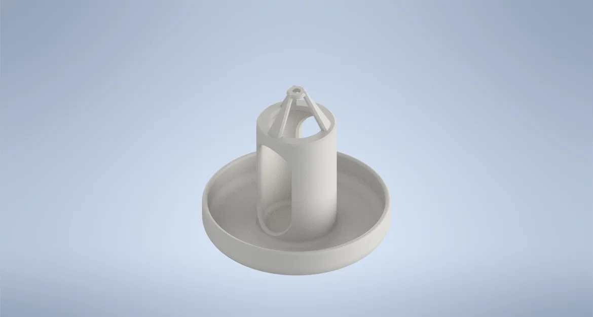 Khay cho chim ăn (Bird feeder) có phễu chứa ở giữa - Image 2