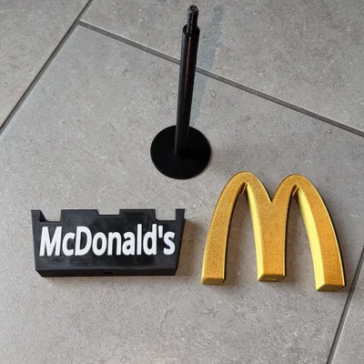 Biển hiệu McDonald's / cột (pole)