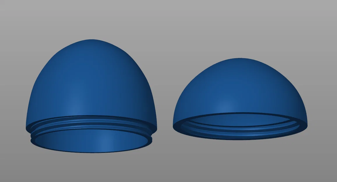 Vỏ trứng gà có ren M40 (Chicken egg shell with M40 threads) - Image 1