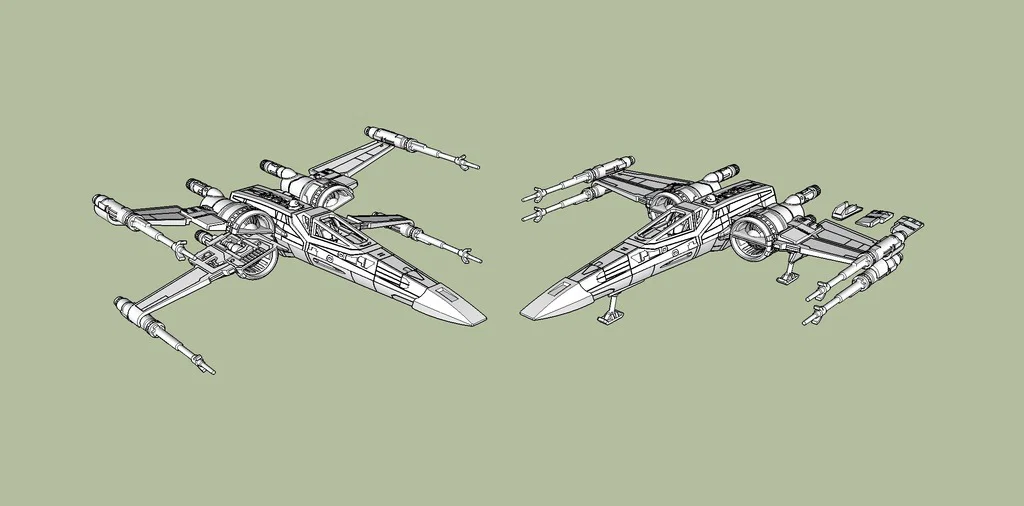 Incom T-70 X-Wing Starfighter - tỉ lệ 1/64 - Image 6