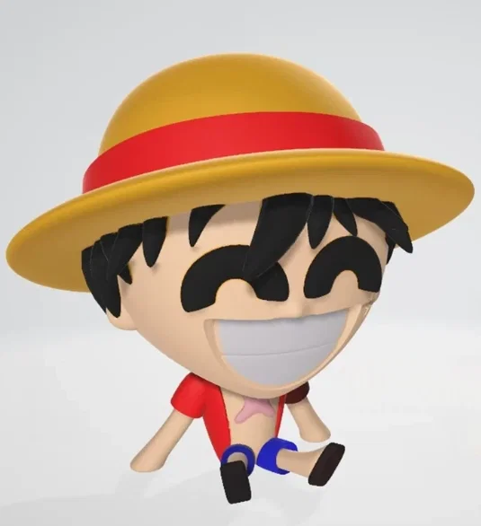 Mô hình 3D Monkey D. Luffy Chibi dễ thương cực vững chãi - Image 1