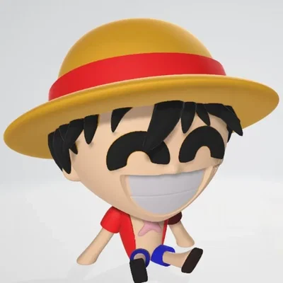 Mô hình 3D Monkey D. Luffy Chibi dễ thương cực vững chãi