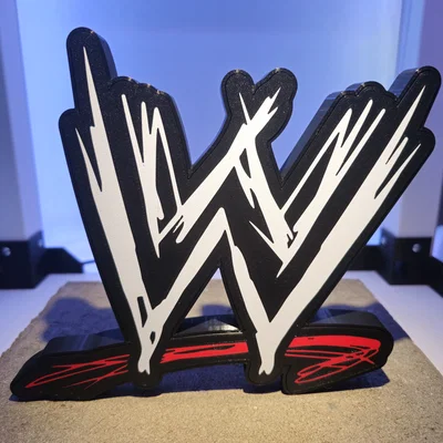 Bảng hiệu treo tường logo WWE đời cũ