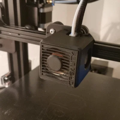 Creality Ender 3 v2 - Clean Shroud (Fan 40x20mm & 4010 Blower zin)
